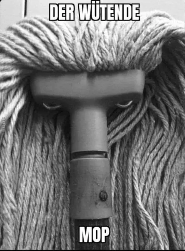 Der wütende Mop – ein bisschen Spaß muss sein